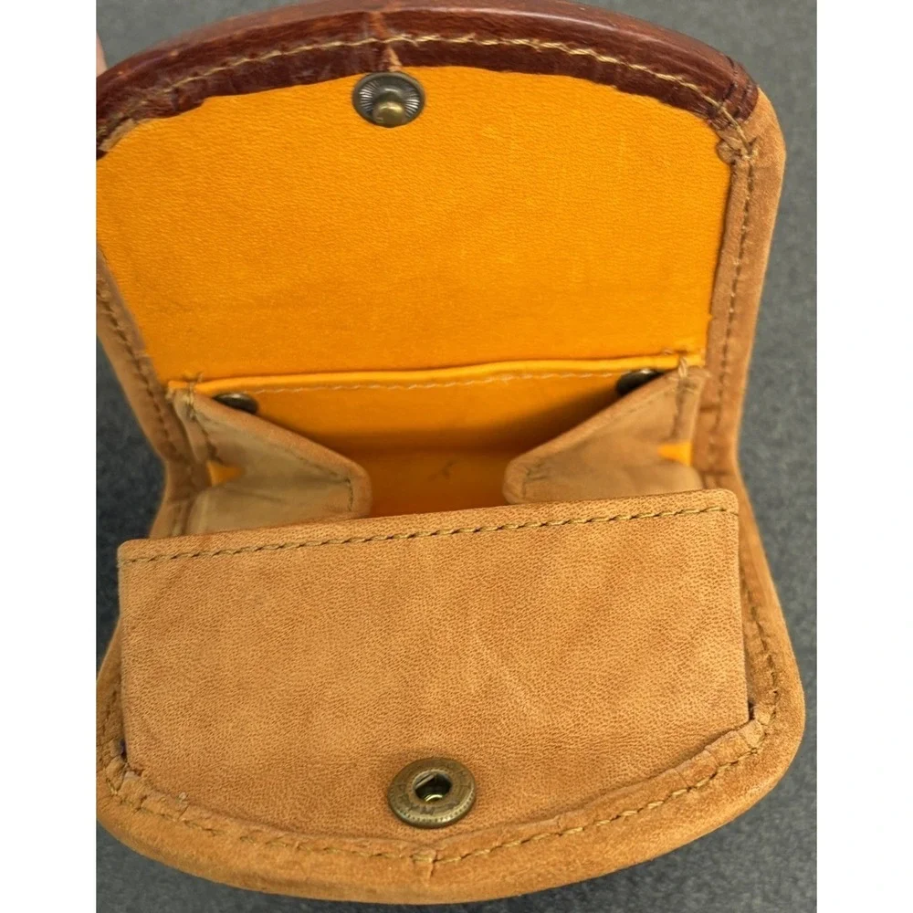 Vintage Timberland Leather Snap Closure Coin Pouch USA Made